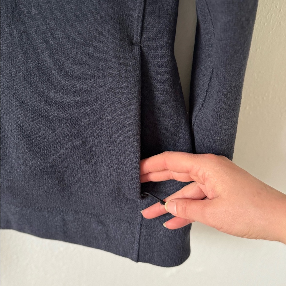 Helly Hansen Navy Blue Synnoeve Propile Knit Fleece Jacket Sz Medium - Picture 3 of 16